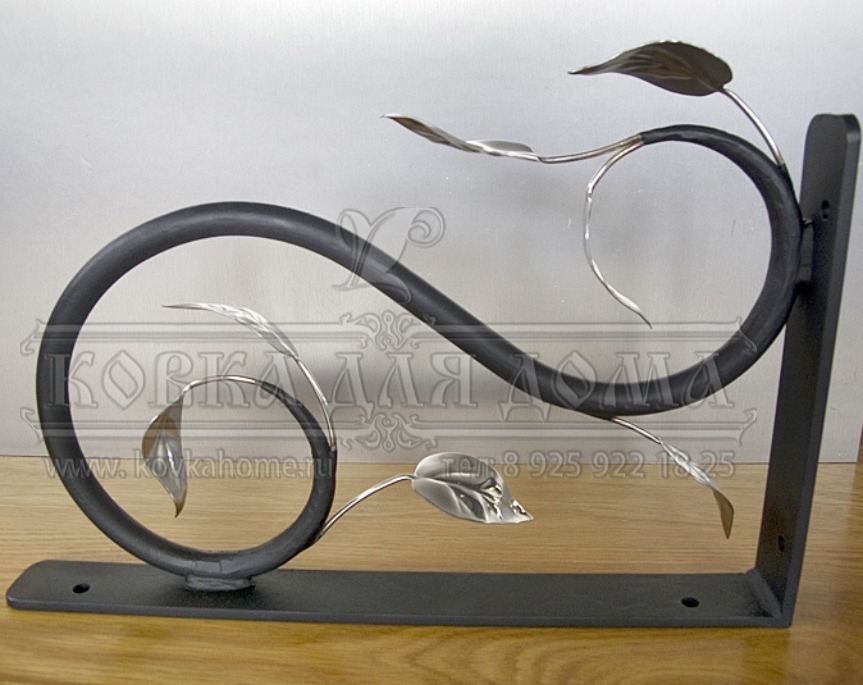 Кронштейн декоративный кованный купить в Москве